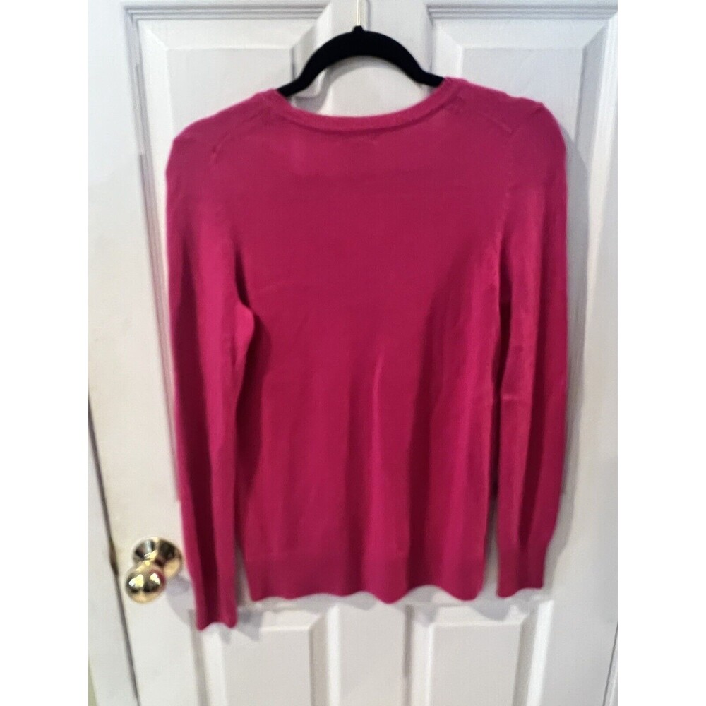 Gap Luxe Sweater Womens Small Pink Angora V-Neck layering casual preppy feminine - Picture 5 of 8
